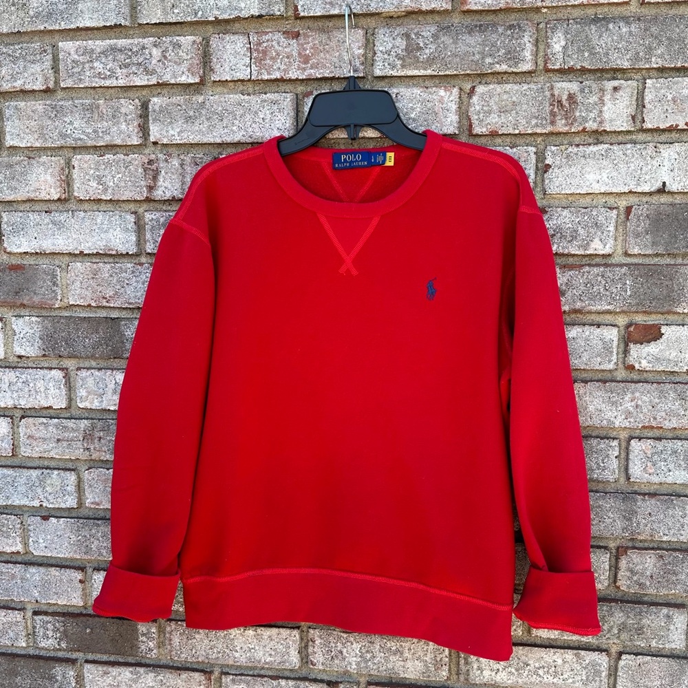 Polo by Ralph Lauren Bright Red Crewneck Sweatshirt